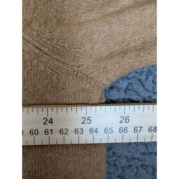 J.CREW Women's Crewneck Pullover Sweater In Extra Soft Yarn Wool Blend Camel 3X - Picture 10 of 11